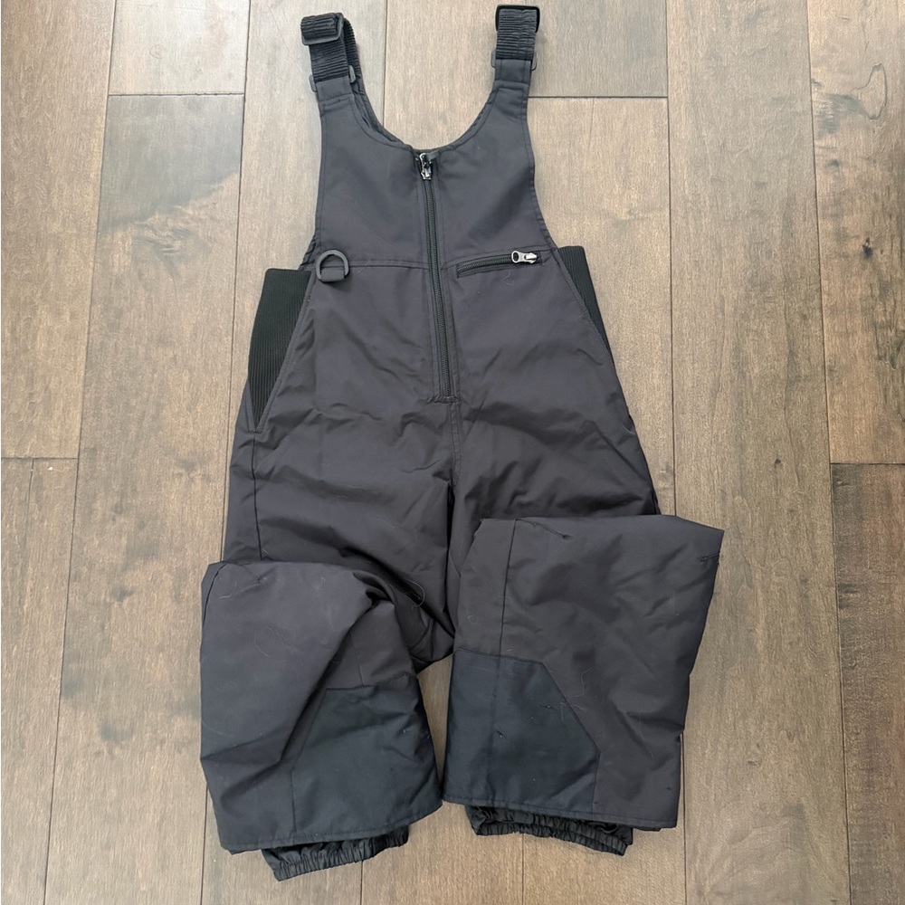 Mountain Tek Ski Snow Bib Overalls Insulated Black Snow Pants Winter Size S